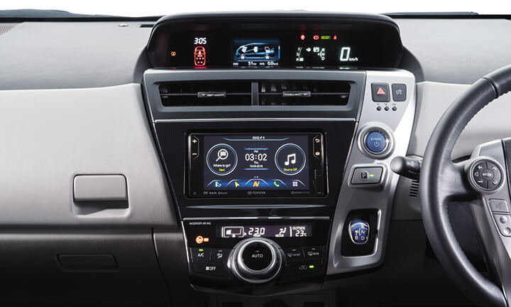 Toyota Prius Plus 2022 interior infotainment